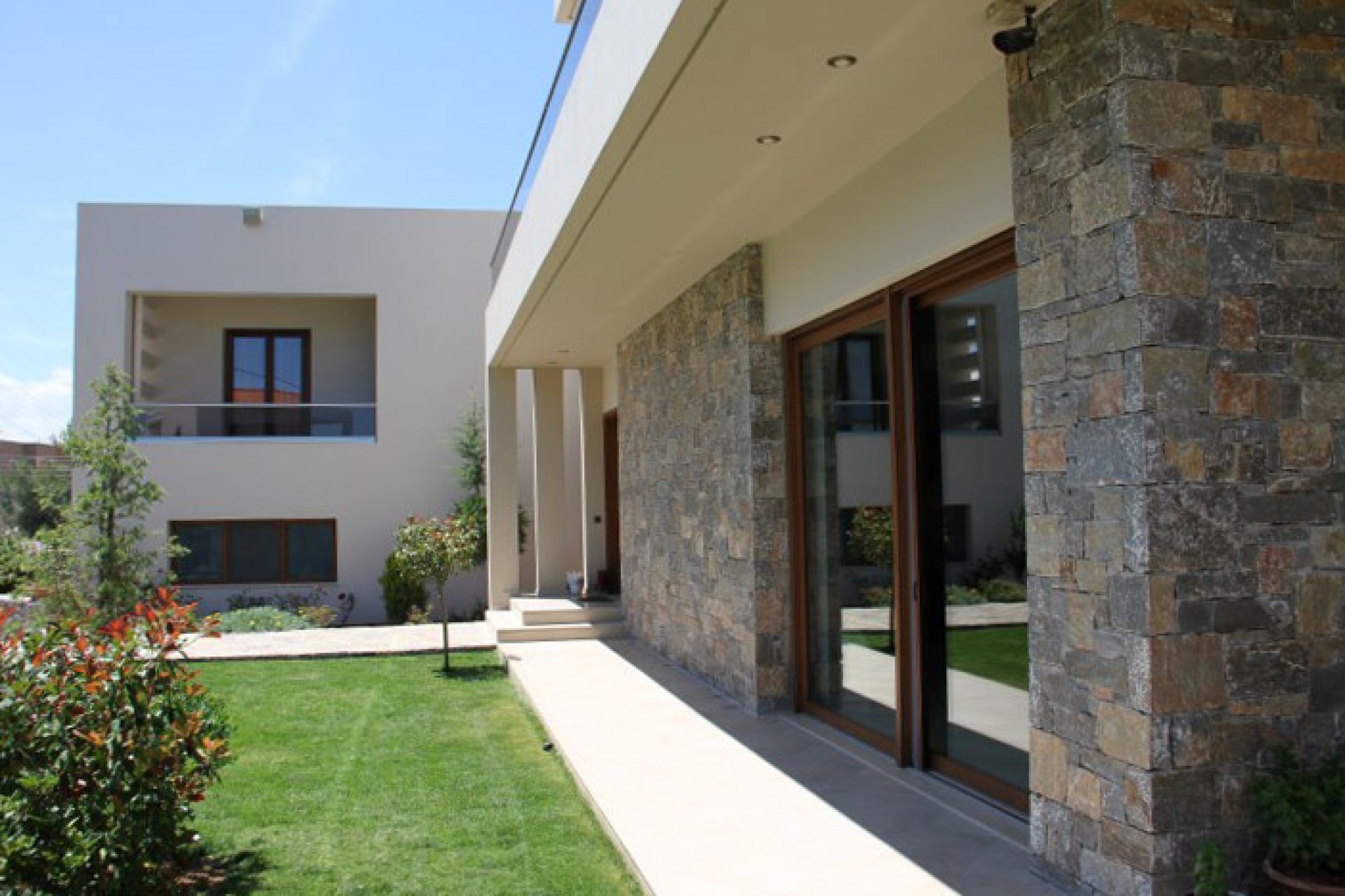 Two-story house with basement