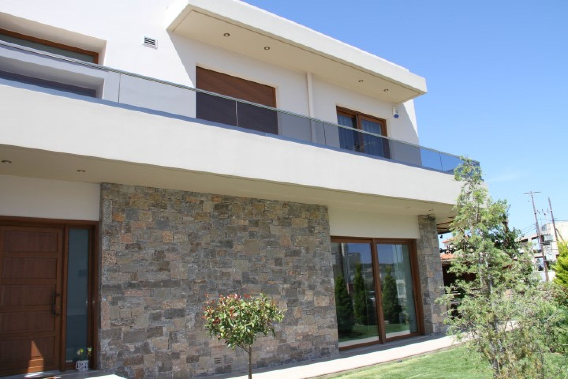 Two-story house with basement