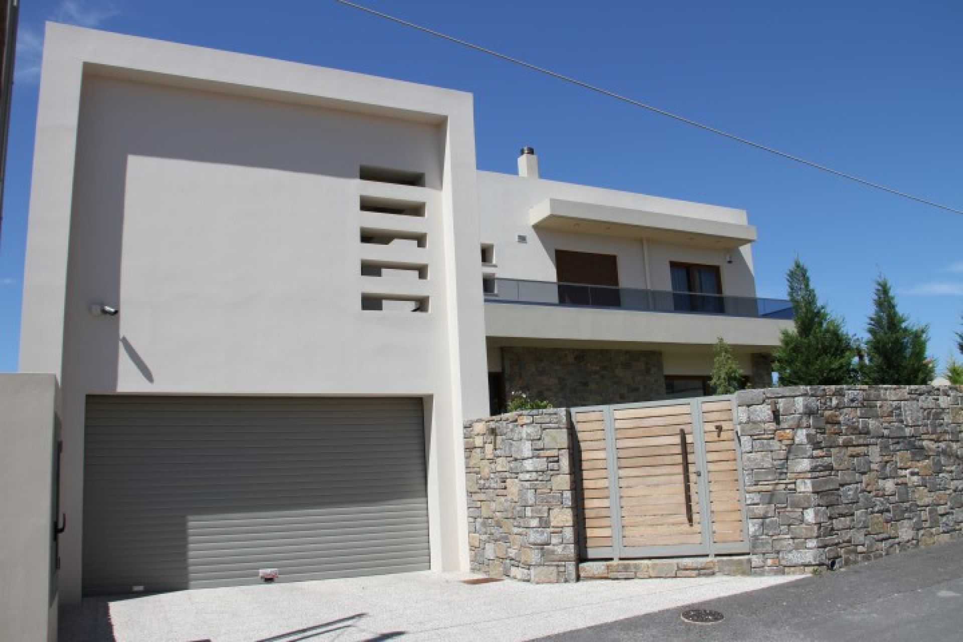 Two-story house with basement