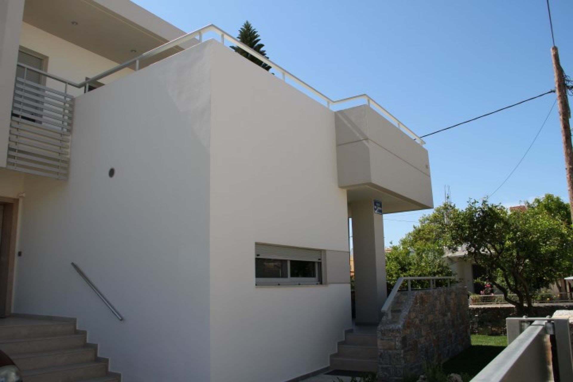 Two-story house with basement